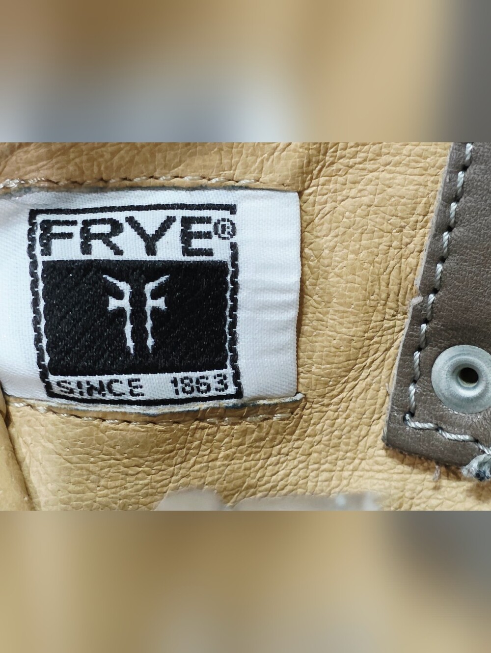 Frye 77376 GRAY Leather Boot Riding Moto Harness 12R Biker Ride Women 6.5 M Used - Picture 7 of 16